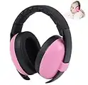 YANKUIRUI Baby Ear Defenders Noise Cancelling Headphones Ear Protection Adjustable Earmuff For Age 3 months To 3 Years At Firework, Concert, Cinema(Pink)