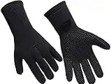 Une paire de Unisexe Gants de Plongée sous-Marine, Gants de Combinaison en Néoprène de 3 mm Antidérapant Gants de Sport Nautique Snorkeling Aquagym Kayak Surf Accessoirs pour Activités Aquatiques