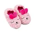 LZSYC Cute Bunny Slippers for Kids Indoor, Pink/Buny, 7-8 Toddler