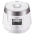 Cuckoo CRP-P1009SW 10 Cup Electric Heating Pressure Cooker & Warmer – 12 Built-in Programs, Glutinous (White), Mixed, Brown, GABA Rice, [1.8 liters]