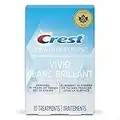 Crest 3D White Teeth Whitening Kit Whitestrips Classic Vivid 10 Treatments, 20 Individual Strips