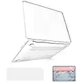 B BELK Compatible with MacBook Air 13 inch Case M1, MacBook Air Case 2021 2020 2019 2018 Model A2337 A2179 A1932 with Touch ID, Clear Plastic Laptop Hard Shell + 2 Keyboard Covers + Screen Protector