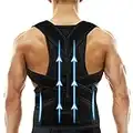 Back Brace Posture Corrector for Women and Men - Relief for Waist, Back and Shoulder Pain - Adjustable and Breathable Posture Back Brace - Improve Back Posture and Provide Lumbar Support XL(37"-42")