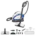 Polti PTGB0049 Vaporetto Go Steam Cleaner, 3.5 Bar, kills and eliminates 99.99% * of viruses, germs and bacteria, White/Blue, 28.5 cm*35.0 cm*28.0 cm