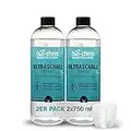 bio-chem Bio Ultraschallreiniger Konzentrat 2x 750 ml inkl. Dosierbecher, geruchsfrei, alkoholfrei, Reinigungszusatz für Ultraschallgeräte/Ultrasonic-Cleaner für Brillen, Schmuck u.v.m.