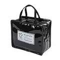 iSuperb® Sac à Lunch Waterproof Insulated Lunch Cooler Sac fourre-Tout Voyage avec Fermeture à glissière pour Hommes et Femmes (Noir)