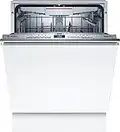 Bosch Hausgeräte SMV4HCX48E Serie 4 Smarter Geschirrspüler vollintegriert, 60 cm breit, Besteckschublade, Made in Germany, Silence Programm besonders leise, Extra Trocknen auf Knopfdruck, Weiß