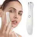 Massaggiatore Occhi Elettrico Antirughe, TOUCHBeauty Massaggiatore Occhi EMS e Riscaldato Anti-Età, Dispositivo per la Cura Degli Occhi contro Rughe, Borse e Occhiaie, Bianco