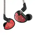 KINBOOFI KZ AS10 IEM 5 - Auriculares de Conductor de Armadura equilibrada, estéreo HiFi KZ en el oído Monitor Auriculares para músico con Cable Desmontable de 2 Pines