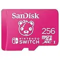 SanDisk 256GB Fortnite microSDXC Tarjeta para Nintendo Switch, Tarjeta de memoria con licencia de Nintendo