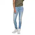 ONLY Onlcoral SL Skinny Fit Jeans, Light Blue Denim, 30W / 30L Donna