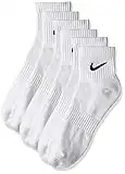 NIKE Men's U Nk Everyday Cush Ankle 3pr Socks, White, L UK