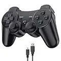 Diswoe Controller per PS3, Wireless Controller per PS3 Joystick PS3 Bluetooth Controller Senza Fili PS3 Gamepad PS3 con Doppia Vibrazione