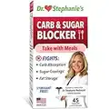 Pharmaganics Dr. Stephanie's Mealtime Carb & Sugar Blocker - Berberine & Gymnena Supplement - Reduces Digested Carbs & Weight