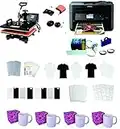 5in1 15"x15" Professional Sublimation Heat Transfer Machine WF-2860 Printer CISS KIT…