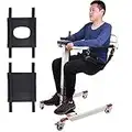 Transfer Wheelchair Patient Lift for Home Portable car Lift Bedside Commode Transport Chair, Shower Chair with Wheels Portable Toilets Seat Transfer Aid for Elderly Height Adjustable