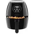 CHEFMAN Small Air Fryer Healthy Cooking, Nonstick, User Friendly and Digital Touch Screen, w/ 60 Minute Timer & Auto Shutoff, Dishwasher Safe Basket, BPA-Free, Glossy Black, 3.5 Qt.