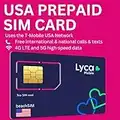 Lycamobile USA - Scheda SIM USA prepagata, 9 GB, dati mobili 4G/LTE, chiamate + SMS nazionali e internazionali illimitati (9 GB per 30 giorni)