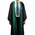 Cinereplicas Harry Potter - Hogwarts Robe Slytherin/Gryffindor/Ravenclaw/Hufflepuff - XS/S/M/L/XL - Official License (S, Slytherin)