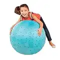 B. toys – Bouncy Ball – Blue Hopper Ball – Sit & Bounce – for Toddlers, Kids – Big Ball for Jumping – Play & Exercise – Air Pump – Pouncy Bouncy Ball – 3 Years +