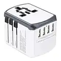 Reiseadapter Reisestecker Weltweit 224+ Ländern Universal Travel Adapter mit USB und AC Steckdosenadapter Internationale Reiseadapter für USA England Australien Europa Deutschland China Thailand Usw