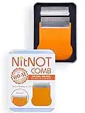 NitNOT - Nit Comb As Seen on Dragons Den, Head Lice Treatment for any type of Hair, Precision Comb 2 Heads, Best of Lice combs for nit treatment, Metal Nit Comb for Headlice, Professionally Endorsed