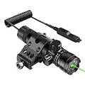 Feyachi GL6 Tactical Green Laser Sight with 45 Degree P13 Picatinny Rail Mount and Pressure Switch