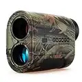 Gogogo Sport Vpro Lot de 6 télémètres laser de chasse à arc - Camouflage - Mesure de la distance extérieure - 650/1200 Y - Avec pente - Scanner continu de haute précision