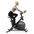 Capital Sports Aeris - Bicicleta estática, Volante de inercia de 18 kg, Función MagResist en 8 Niveles, Ordenador, Soporte para Tablet, Pulsómetro, Pedales Antideslizantes, Sillín ergonómico, Negro