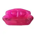 La funcosa Home Garden Inflatable Double Perosn Sofa Bed Outdoor Indoor Beach Chair Summer Swimming Water Lounge (Pink)