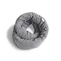 Huzi Infinity Pillow - Oreiller de Voyage, Coussin de Voyage. Support Nuque, Cou et Menton Taille Unique (Gris)