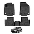 T TGBROS Tapis de sol de voiture pour Jeep Cherokee 2014-2021 (pas pour Jeep Grand Cherokee) - Ajustement personnalisé - Tapis de sol avant et arrière - Tapis de sol antidérapant en TPE inodore