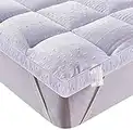 Bedecor Sobrecolchon de Microfibra 150x200, Muy Suave y Comodo Cubre Colchon con Diseño Antideslizante, 3D Massage Bubbles Lujoso Topper 150x190/200, Funda Colchon Antialérgico y Lavable a Maquina