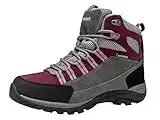 riemot Chaussure de Randonnée Montantes Femme et Homme, Bottes de Marche Trekking Escalade Montagne Outdoor Sport Impermeable Légères, Gris/Fuchsia EU 38