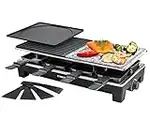 Rommelsbacher RCS 1350 Raclette Grill, Plastic, Black / Stainless Steel