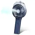 Portable Handheld Misting Fan, 3000mAh Rechargeable Personal Fan - Up to 10h Cooling & 1h Misting, Battery Operated Spray Fan for Travel Outdoors Disney Home Office