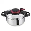 Tefal Clipso Minut Easy Druckkochtopf, Edelstahl, bunt, 22 cm, 6 l