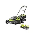 Ryobi Tondeuse Hybride 36V LithiumPlus Coupe 37cm - 2 Batteries 5,0 Ah 18 volts - 1 Chargeur Rapide RY18LMH37A-250