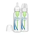 Dr. Brown’s Natural Flow® Anti-Colic Options+™ Narrow Glass Baby Bottles, 2-Pack, 8 oz/250 mL