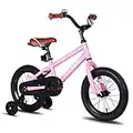 JOYSTAR 16 Inch Kids Bike for Girls 5 6 7 Years Old with Training Wheels Gifts Children Bicycle with Coaster Brake BMX Style Pink