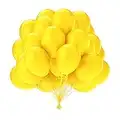 OWill Yellow Balloons, 50 pcs 10 inch Latex Yellow Pack with Balloon Kit, Party Balloons, Birthday Party Decorations, Multicoloured Balloons for Yellow Party Decorations