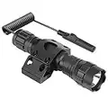 Feyachi FL17 Weapon Light 1200 Lumens Tactical Flashlight Hunting Torch with M-Lok Rail Mount, Pressure Switch and Charger Included