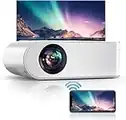 YABER Proiettore WiFi, 5800 Lumens Mini Videoproiettore Portatile 1080P Full HD[Schermo proiezione incluso]Mini Proiettore Wireless Home cinema Portatile