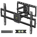 USX MOUNT Full Motion TV Wall Mount for Most 47-84 inch Flat Screen TVs, Wall Mount TV Bracket with Dual Swivel Articulating Arms, TV Mount with Max VESA 600x400mm, up to 132lbs, Fits 8” 12” 16" Studs