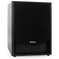 auna Linie-300-SW-BK - Subwoofer Activo HiFi, Amplificador, 150 W RMS, 25 cm (10"), AUX, Carcasa Bassreflex Frontfire, Desmontable, Madera, Negro