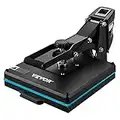 VEVOR Heat Press, 15x15 Power Heat Press Machine, Fast Heating, High Pressure Heat Press Machine for T-Shirt, Digital Industrial Sublimation Printer for Heat Transfer Vinyl, Easy to Use, Black