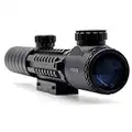 TRIROCK Hunting Riflescope 3-9x32EG Red & Green Illuminated Rifle reflex sight Scope with 20mm picatinny rail mount & Tri-rail