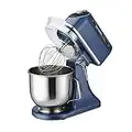 Waring Commercial Planetary 7 Quart Large Stand Mixer | Tilt Head | Countertop Chef Professional Restaurant Industrial Grade | Stainless Steel Bowl | Bakery Bread Dough | WSM7L | 1/2 HP 120V, Blue
