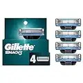 Gillette Mach 3 Men's Razor Blades, 4 Blade Refills, 4 Count