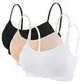 Litthing Women Sports Bra Seamless Comfort Bras Padded Ladies Tops Adjustable Strap Bralettes Vest Style Athletic Wireless Wrap Chest Crop Top for Yoga Fitness Exercise